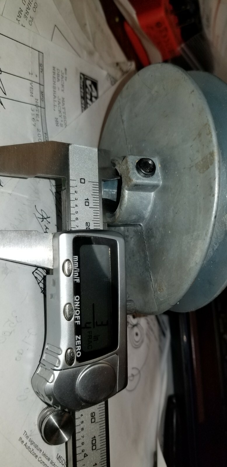 Belt Pulley 4″ OD 3/4″ ID for shaft 9/16″ width for belt Chicago Die Cast 400A