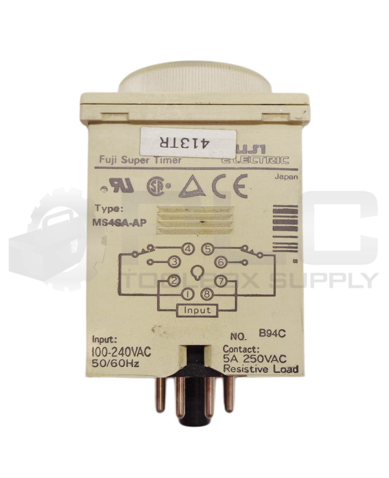 FUJI MS4SA-AP SUPER TIMER 100-240VAC 50/60HZ 5A 250VAC MS4SA