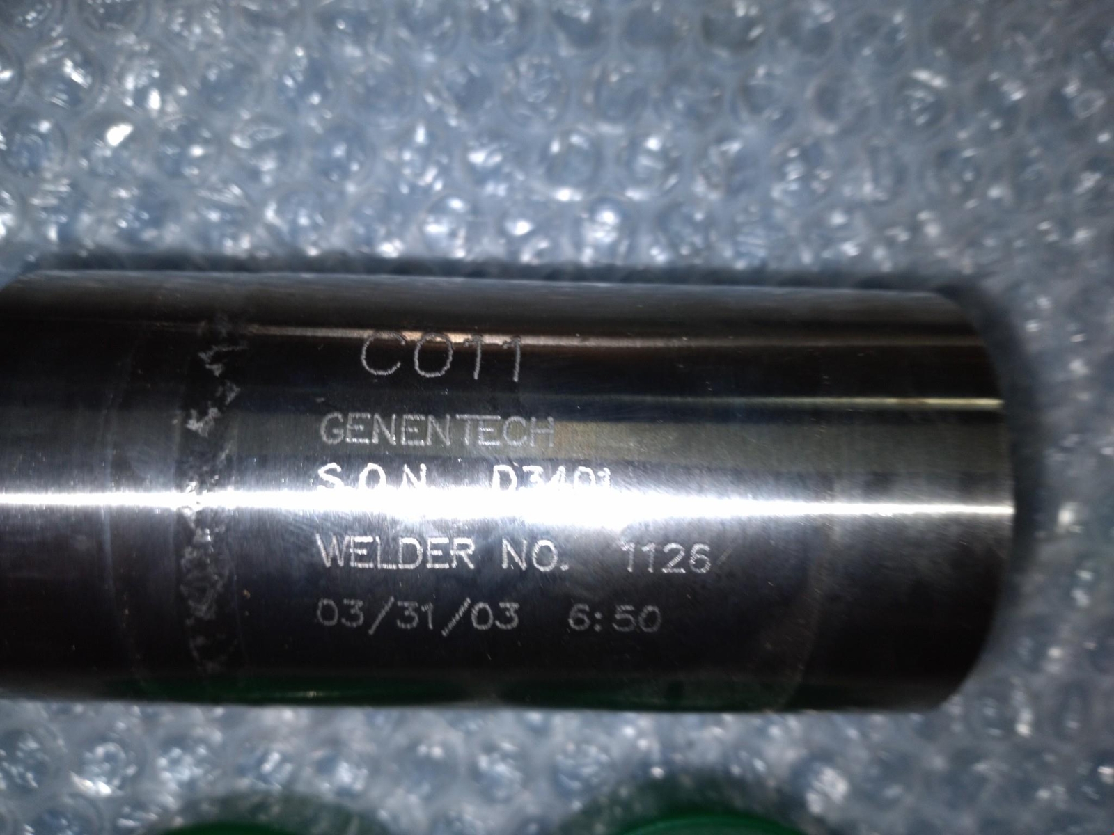 Genetech C011 D3401 1125 Precision Machined Stainless Steel Sleeve Industrial