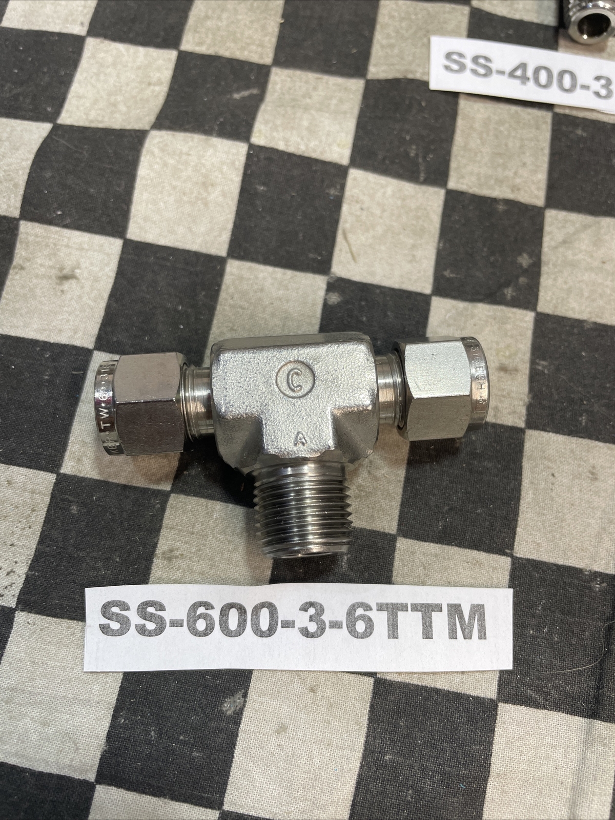 SWAGELOK SS-400-3-4TTM SS-600-3-6TTM SS-400-3-4TTF LOT OF 3 SHIPSAMEDAY#1374V16