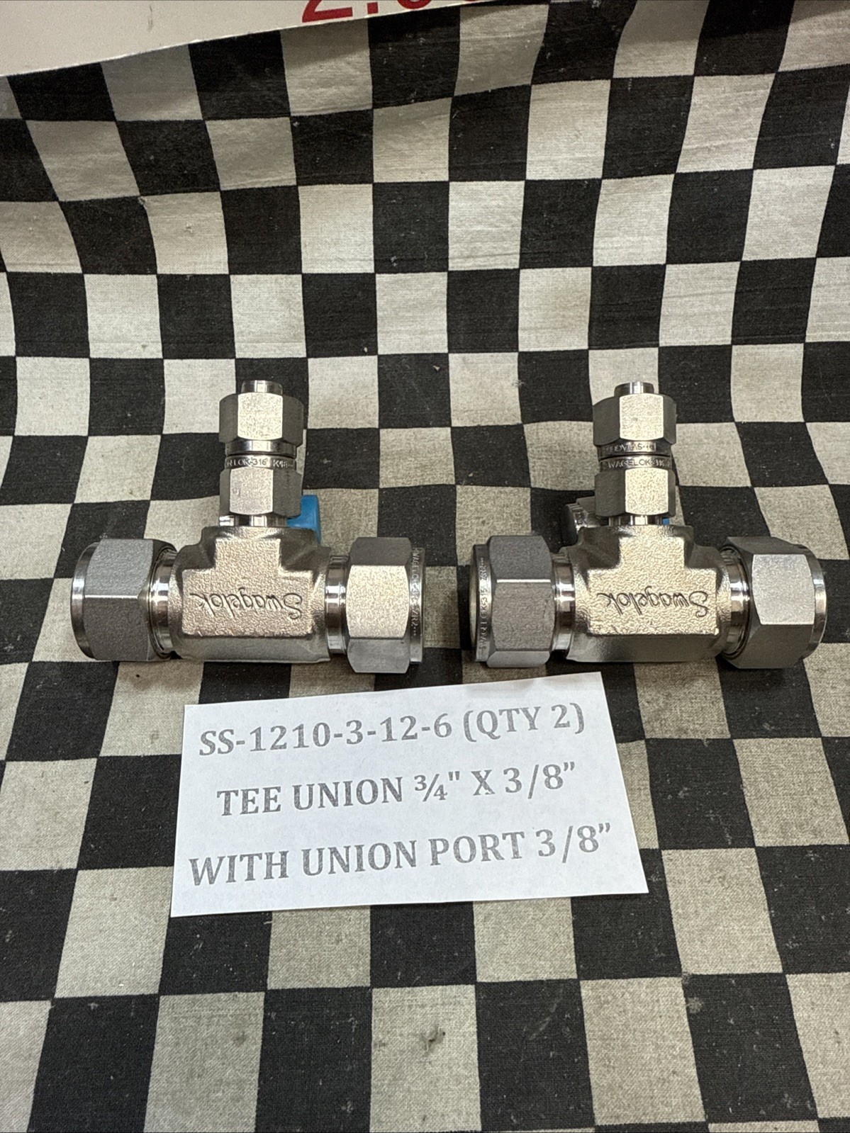 Swagelok SS-1210-3-12-6 & SS-1210-3-12-8, TEE Union REDUCER , LOT OF 3 #118F7