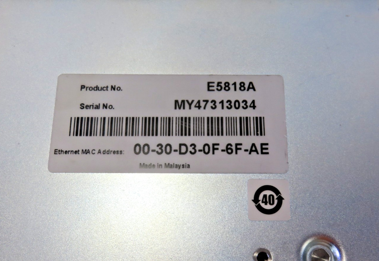 Agilent 5818A LXI Class B Trigger Box, For Parts/Repair