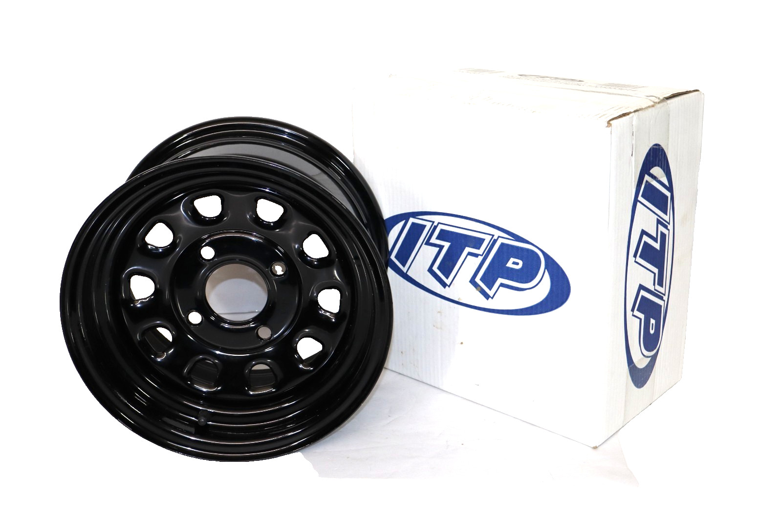 ITP D12F511 12″ x 7″ Steel Wheel , Black (New)