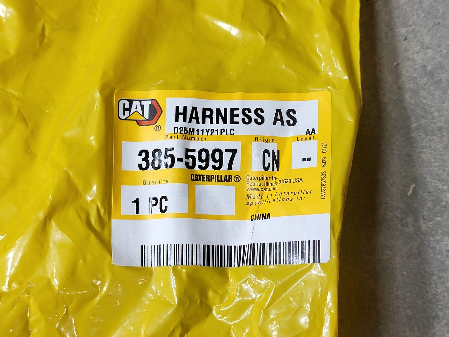 SURPLUS NEW Caterpillar 385-5997 Unity Lesser Regulated Engine Wiring Harness