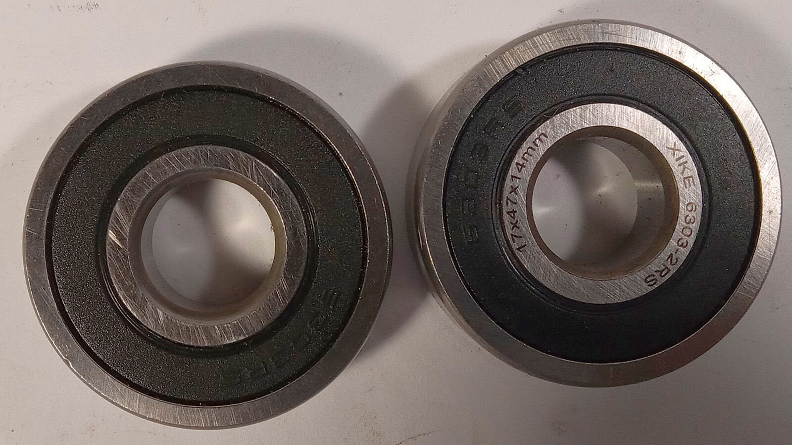 2 NEW XIKE 6303-2RS DEEP GROOVE BALL BEARINGS NNB ***MAKE OFFER***