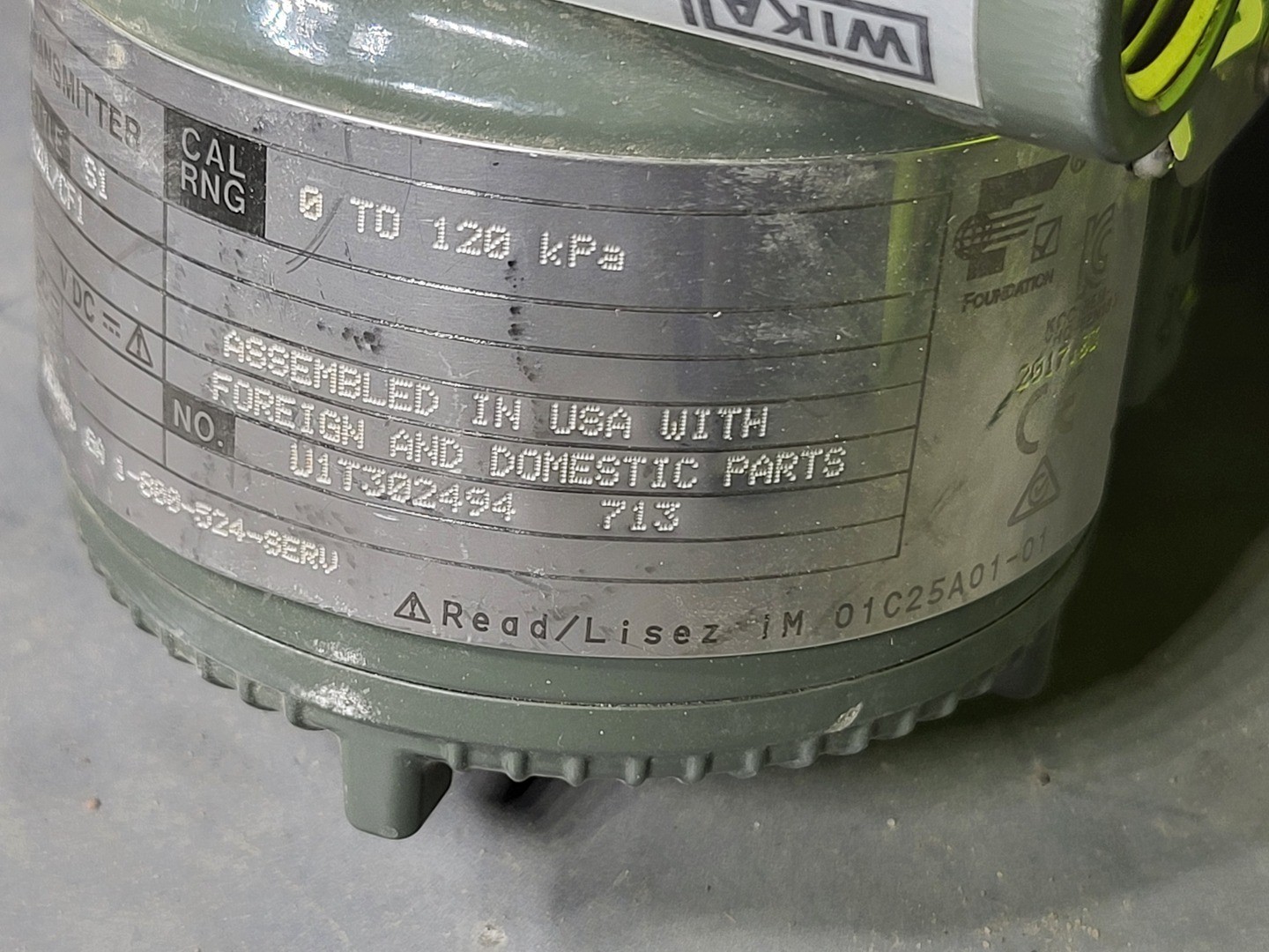 SURPLUS NEW Yokogawa EJA530E In-Line Mount Gauge Pressure Transmitter – Parts