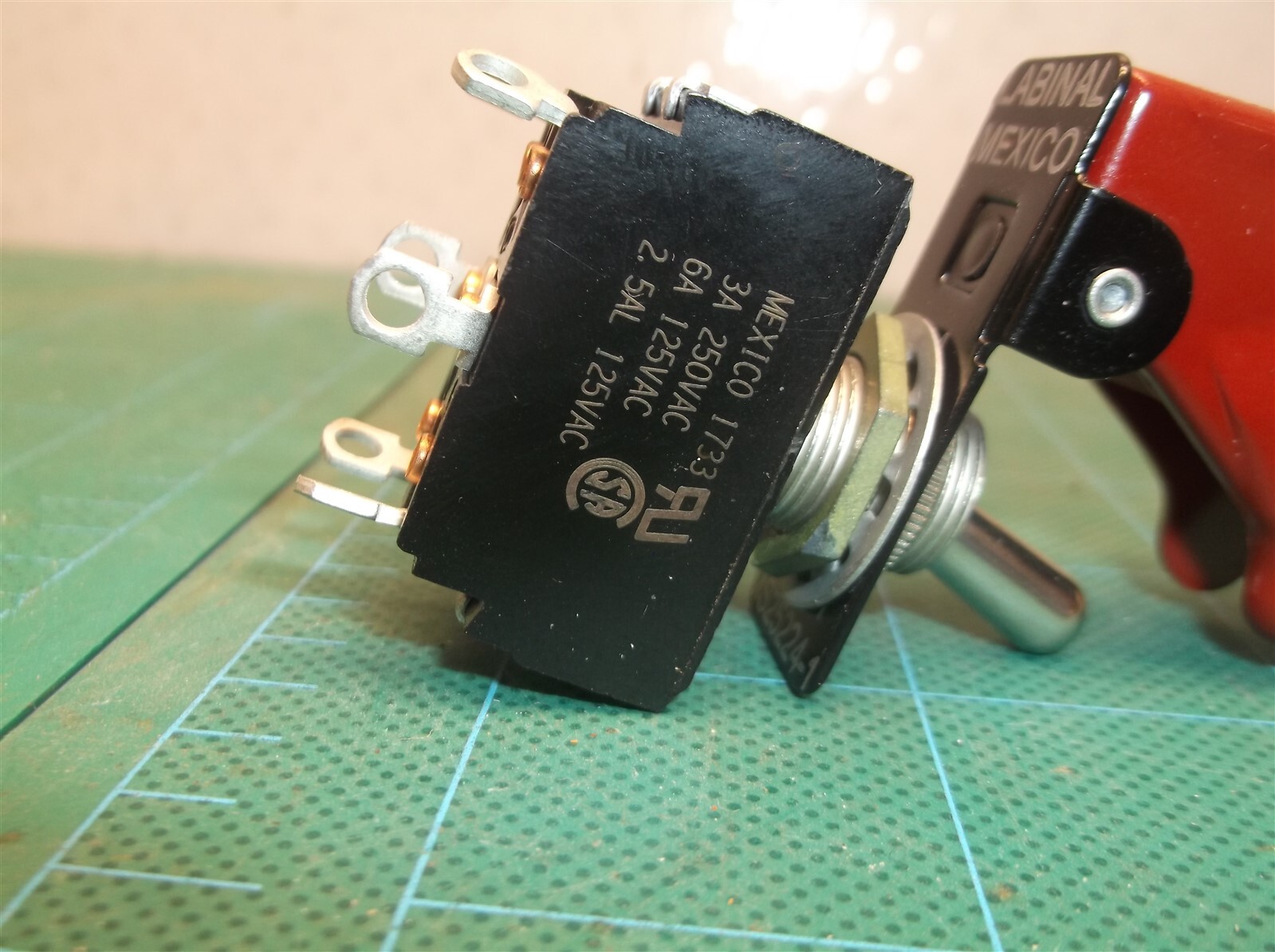 1733 toggle switch with flip up safety cover for. a Doron Precision Systems Dri