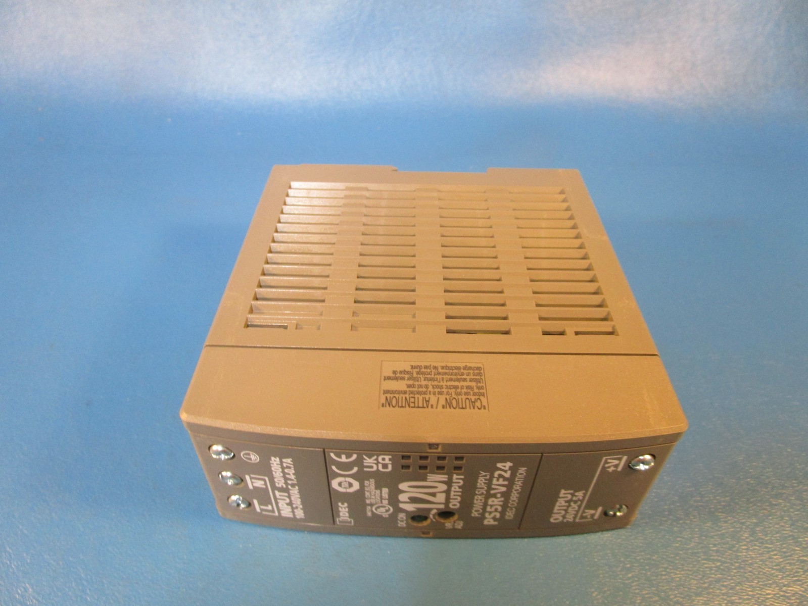 IDEC PS5R-VF24 Power Supply, 24V DC, 120 W, DIN Rail