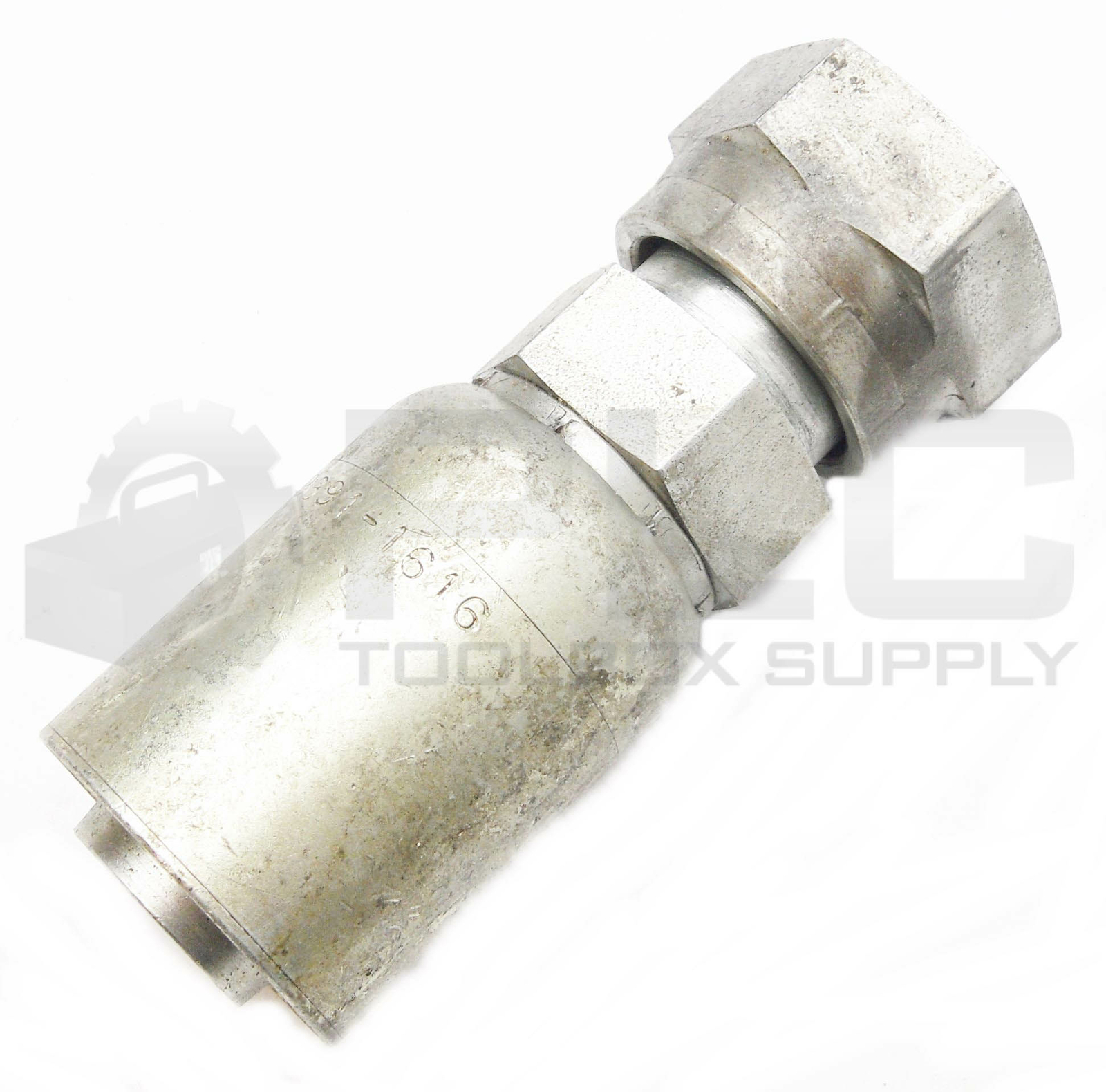 NEW EATON AEROQUIP AFJ9891-16-16 HYD. HOSE FITTING 1 3/8″ ID THREAD x 1″ HOSE