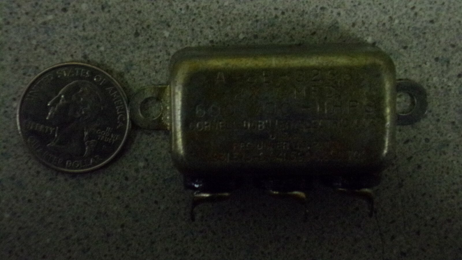 Capacitor 2X.1MFD A-8B-3268 600VDC-NHPS 1,431,373,2,041594 *FREE SHIPPING*