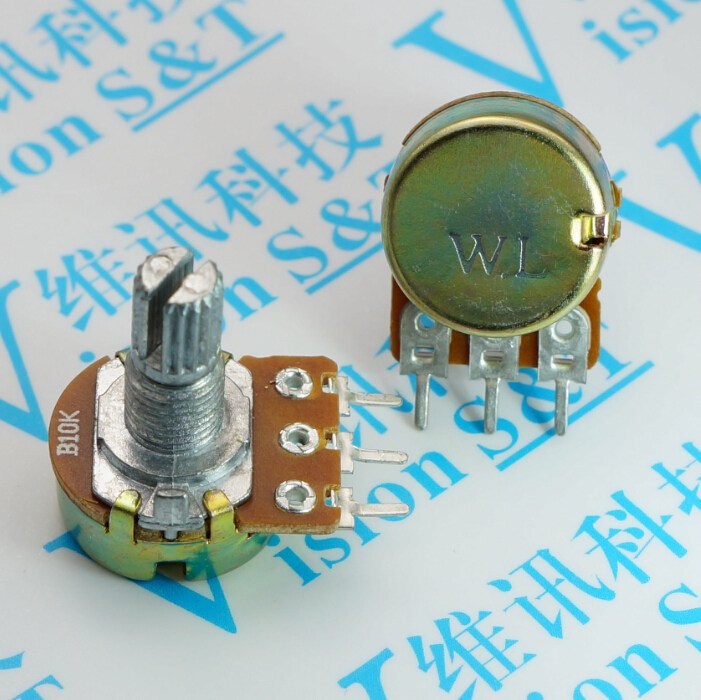 10PCS WH148 B10K Single Volume Potentiometer 15MM