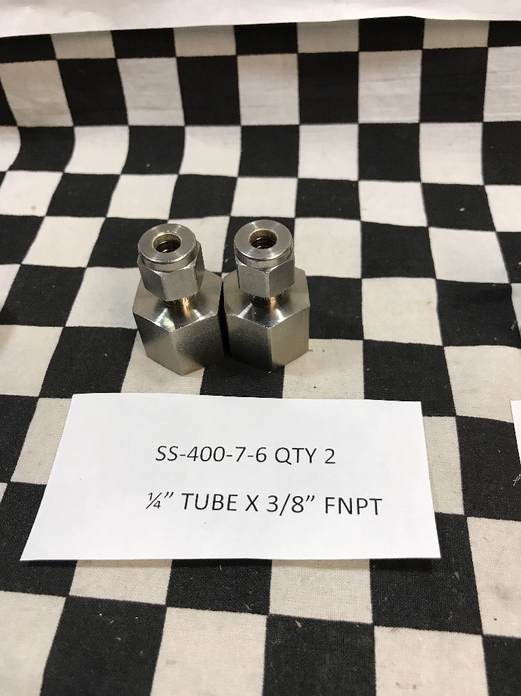 6x SWAGELOK FEMALE CONNECTOR SS-400-7-8 & SS-400-7-6 & SS-600-7-4, #1549E7