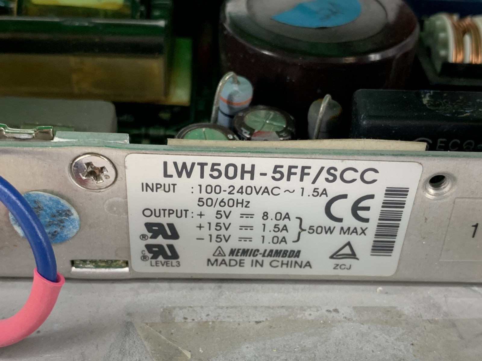 Mettler Toledo Safeline/Lambda 50H/LWT50H-5FF/SCC 100-240VAC V3 Power Supply