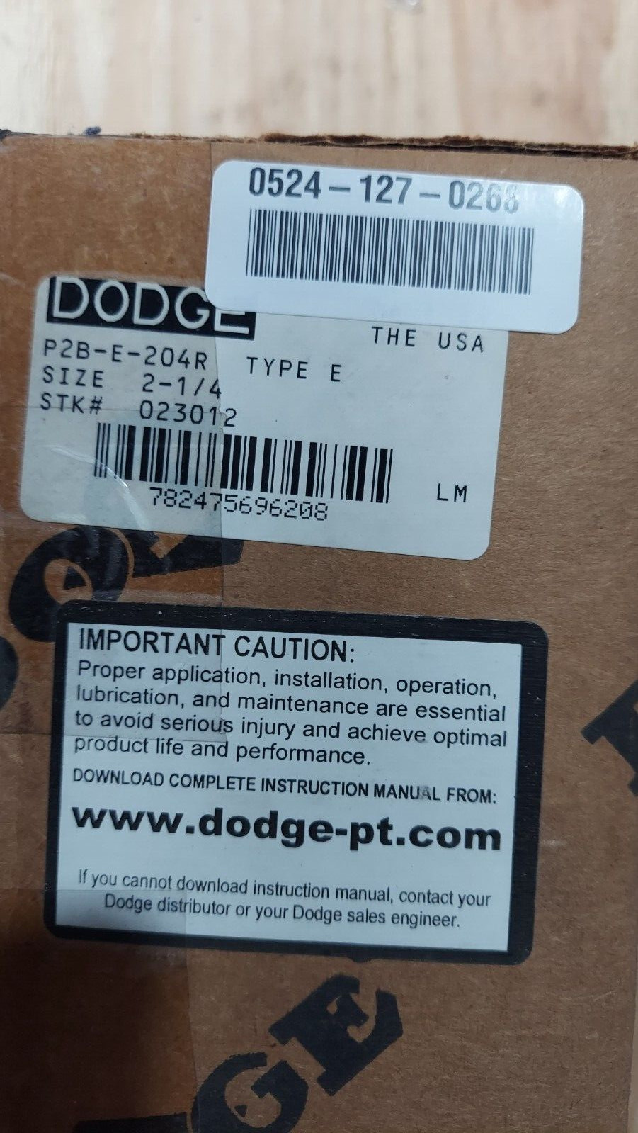New ABB Baldor Dodge P2B-E-204R Type E Pillow Block Bearing BOX NEVER OPENED