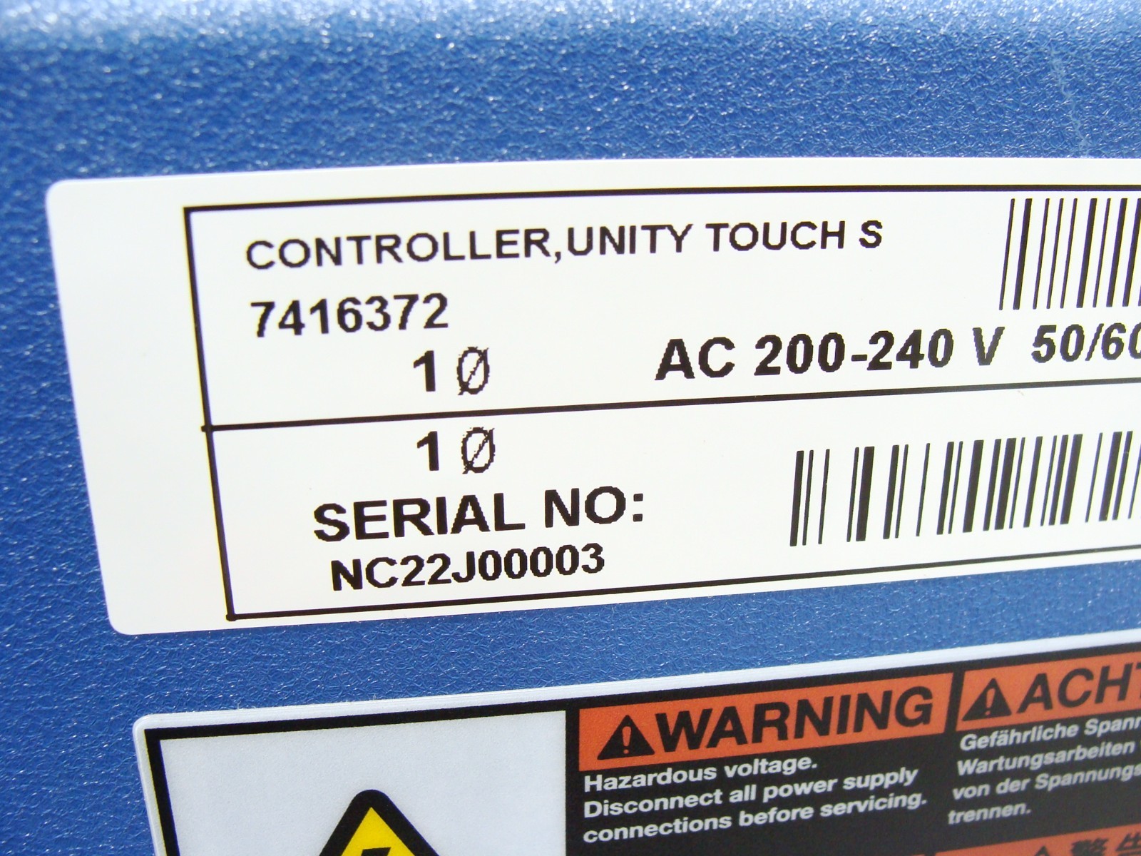 Nordson EFD Unity Touch S Controller w/ Pneumatics & IC30 Dispense Head, Cables