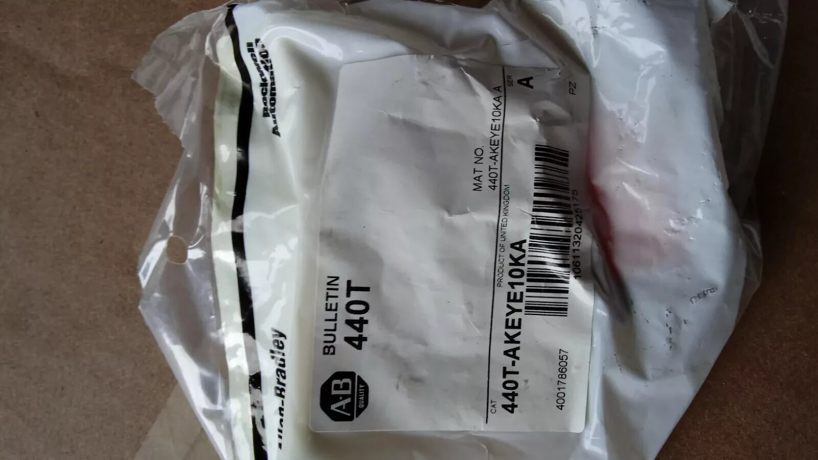 New Allen Bradley 440T-AKEYE10KA 440T-AKEYE10 “Ka” Interlock Key – KEY ONLY