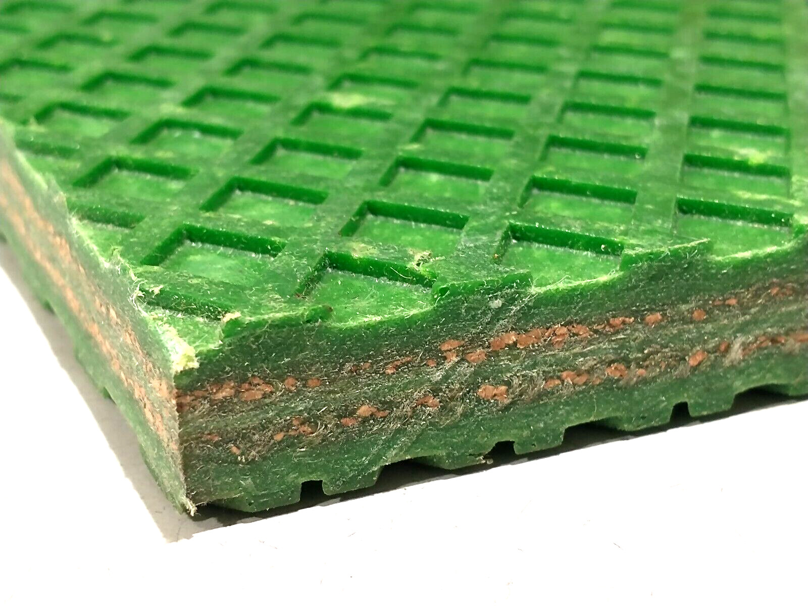 Heavy Duty Industrial Green Textured Rubber Mat 39.5″ x 20″ x 5/8″ Thick