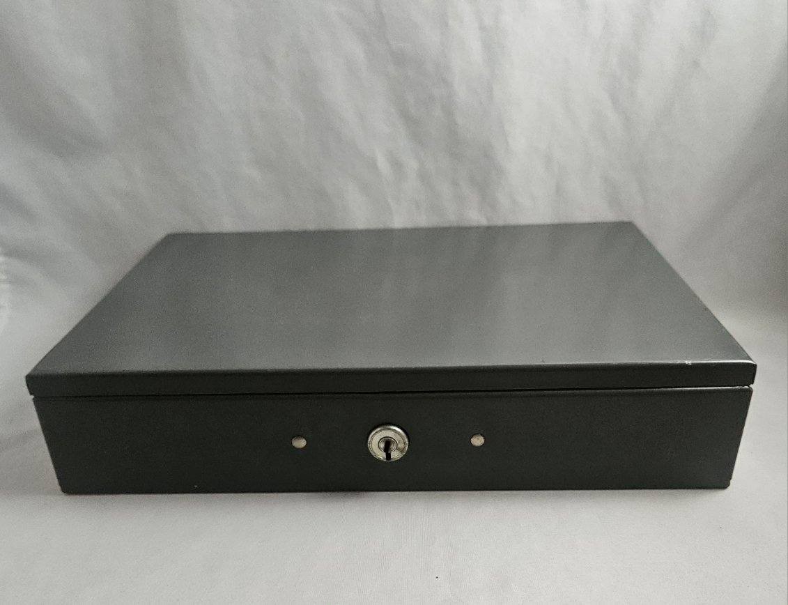 Vintage ASCO #10 Steelmaster Bond Strong Cash Metal Box 2 Keys