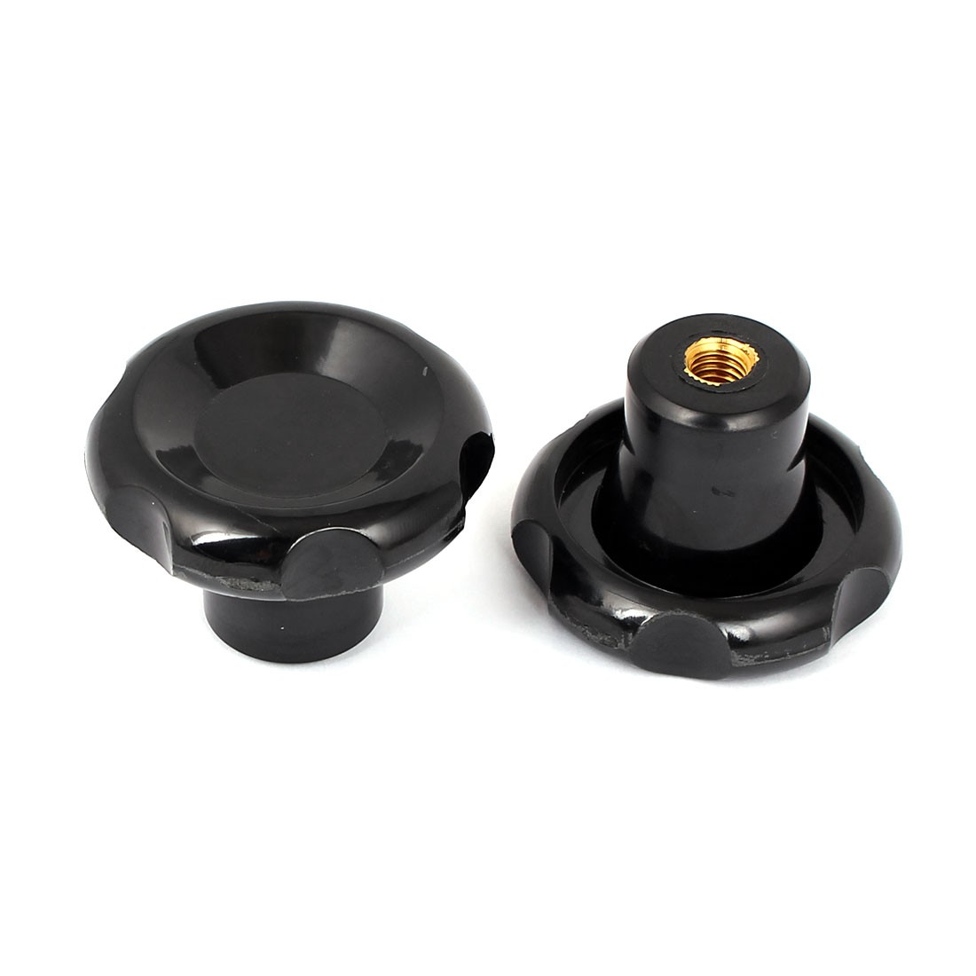 50mm Head M8 Female Thread Dia Clamping Screw Knob 2pcs