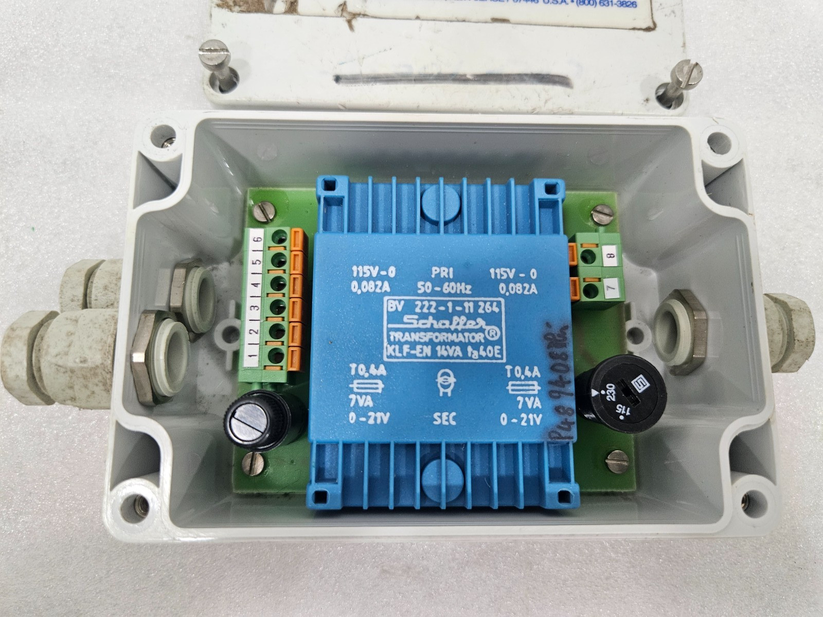 HEIMANN Optoelectronics Netztrafo T14 PPRIM 115/230V 45-65Hz SEK 24V 7VA