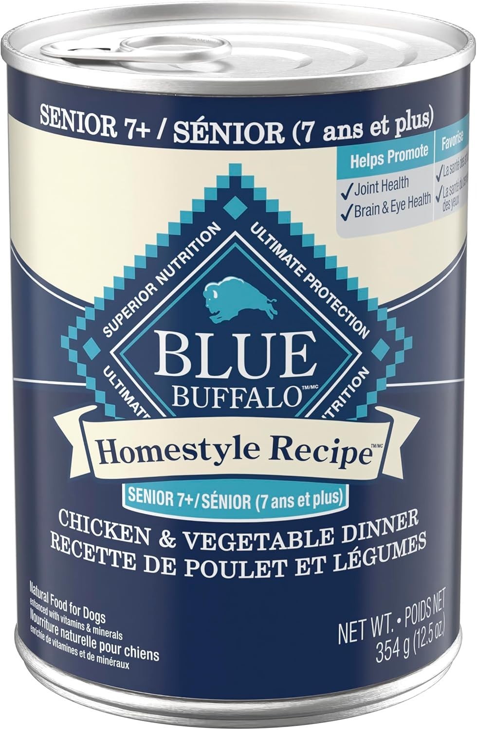 Blue Buffalo Homestyle Recipe Chicken & Vegetable Dinner Paté,12.5oz. Can (12ct)