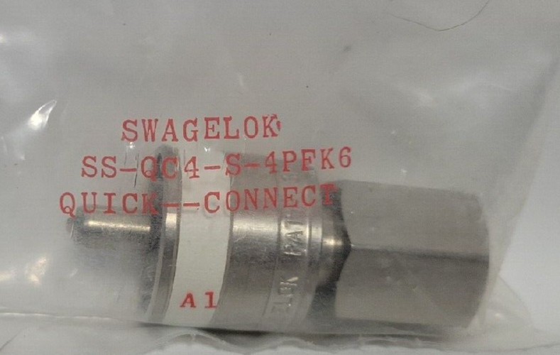 GENUINE Swagelok SS-QC4-S-4PFK6 Stainless Steel Quick Connect Keyed Stem