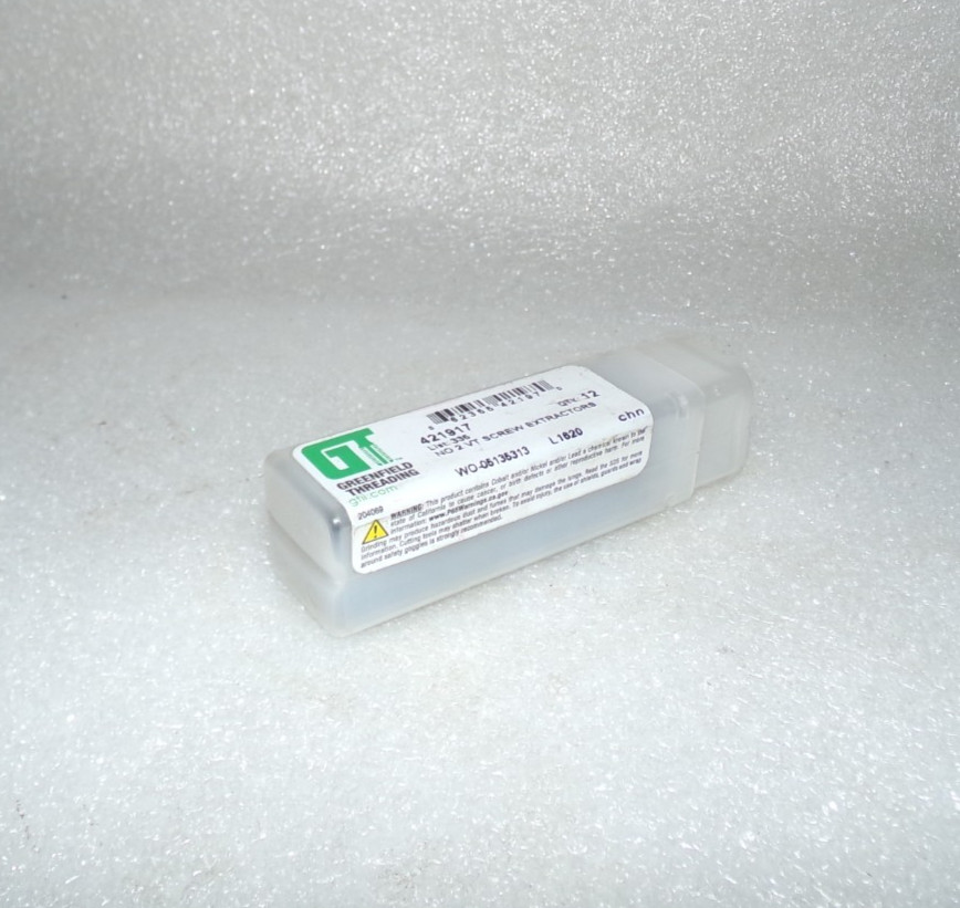 Greenfield Threading 421917 #2 VT Screw Extractors for 1/4″ to 5/16″ LOT OF 12