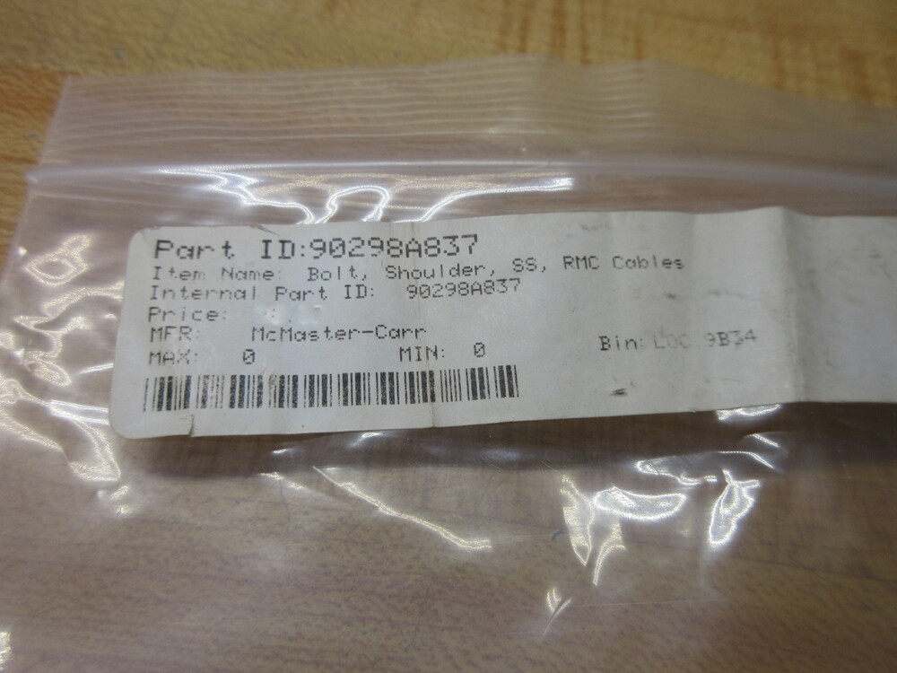 McMaster-Carr 90298A837 Stainless Steel Shoulder Bolt/Screw (Pack of 4)