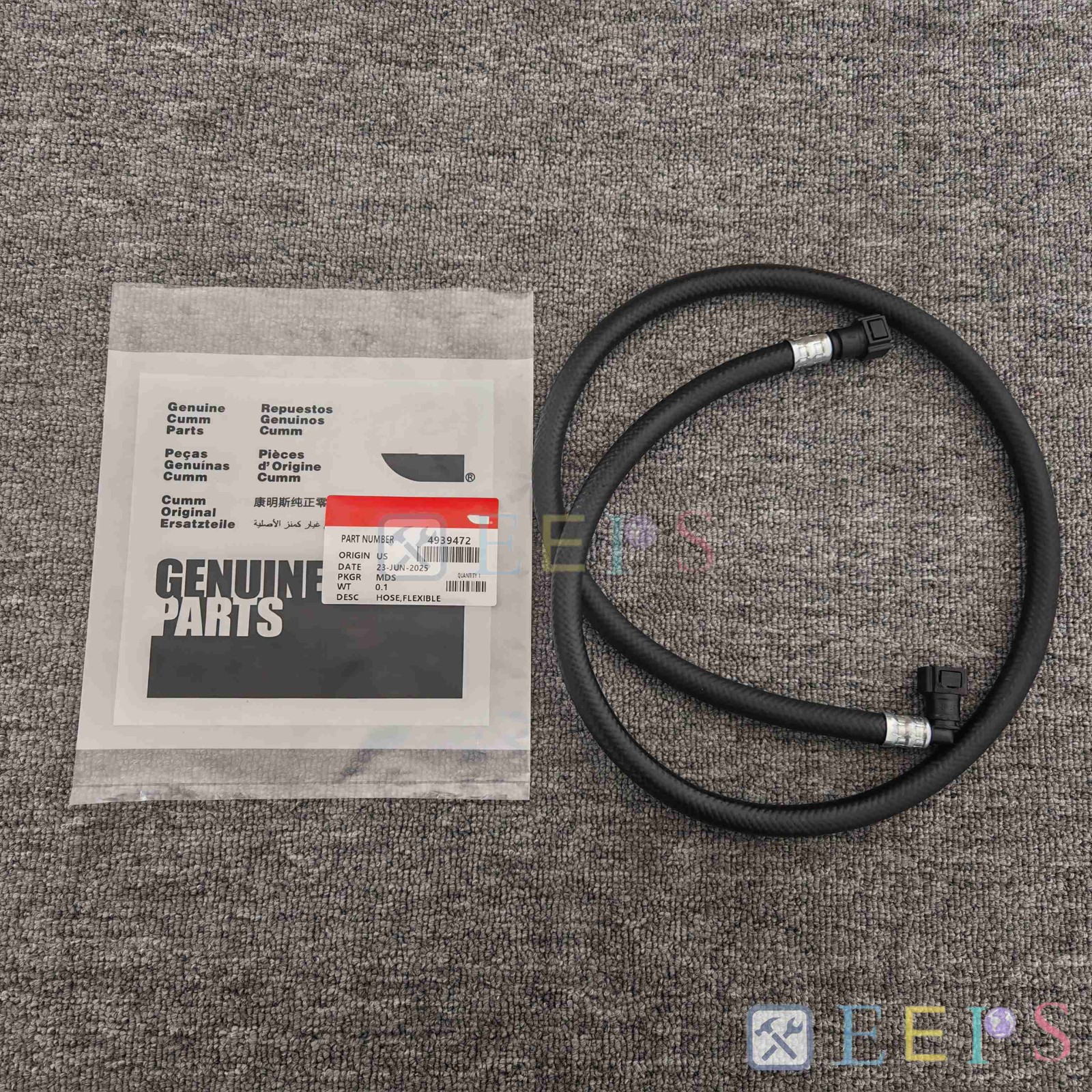 HOSE FLEXIBLE For Cummins 4B3.9 B5.9 6B5.9 B4.5 ISB 6.7 B129B B4.5S 4939472 US