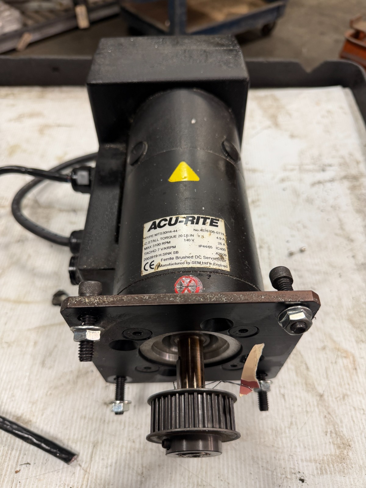 ACU-RITE #MTS30H4-44 Motor Z-Axis – Cut Cables