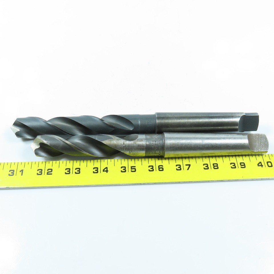27/32″ #3MT Morse Taper 2 Flute Twist Drill Bit 135° Lot of 2