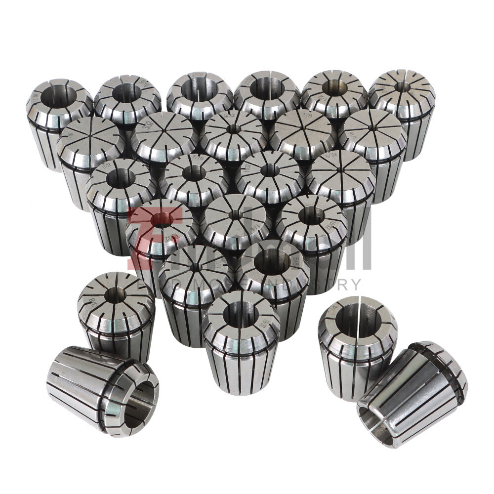 For CNC engraving machines 25 pcs 1/16-3/4 inch bracket spring collets suitable