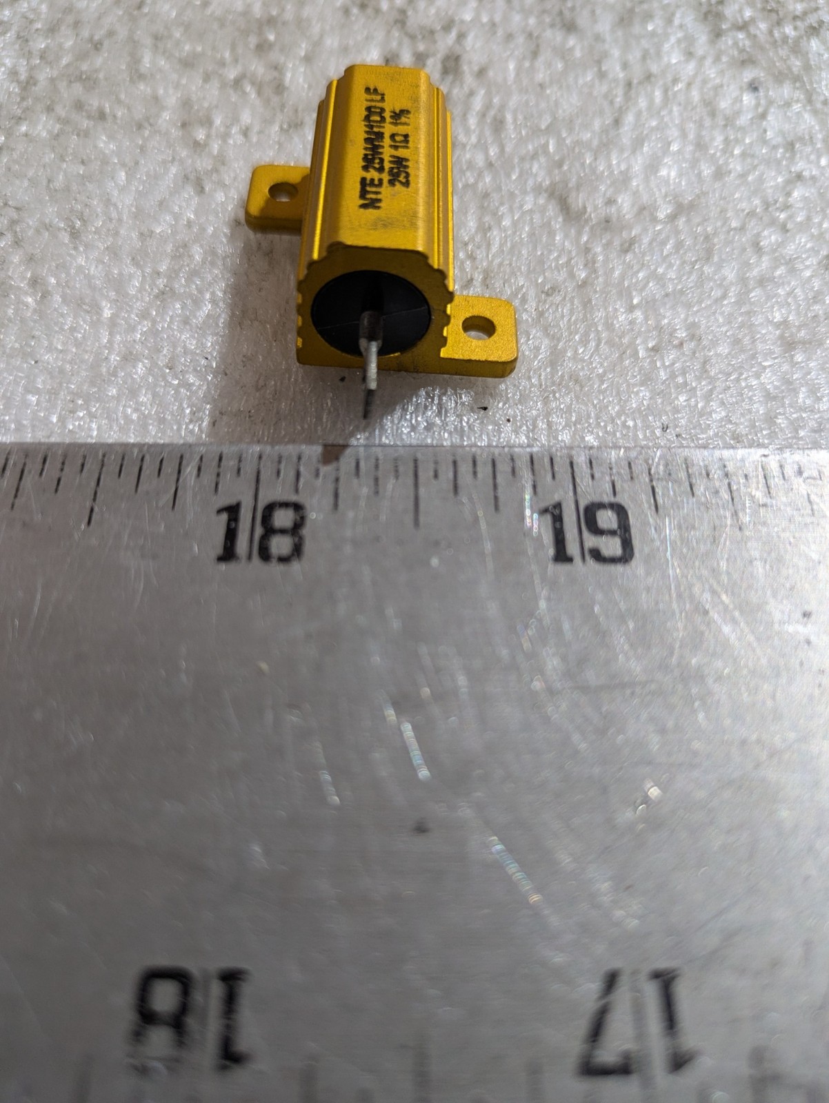 NTE 25WM1D0 1Ω 25W 1% Chassis Mount Power Wirewound Resistor Industrial Control