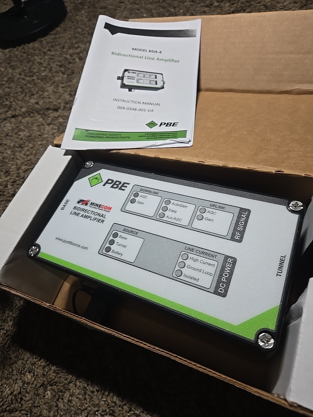 Pyott-boone MINICOM PBE BIDIRECTIONAL LINE AMPLIFIER BDA-4VT