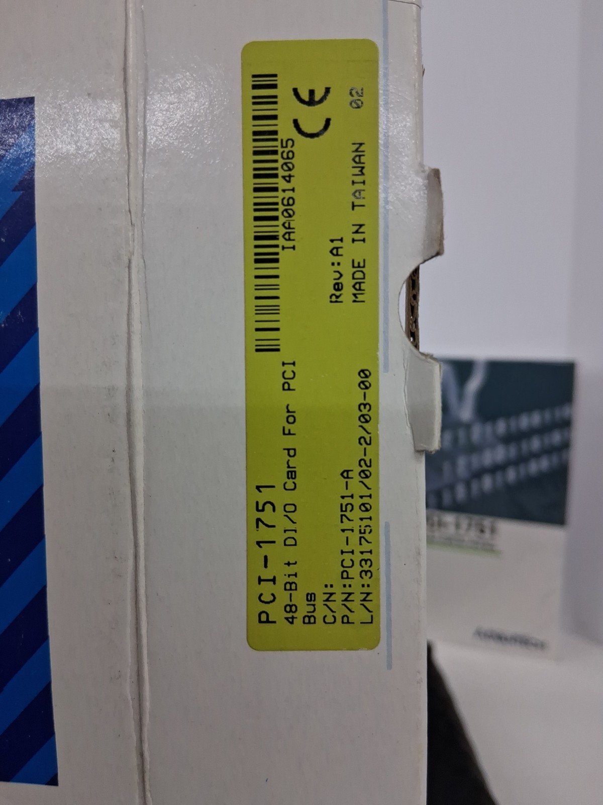 Advantech PC-Lab Card Series PCI-1751 REV.A1 02-2(184)