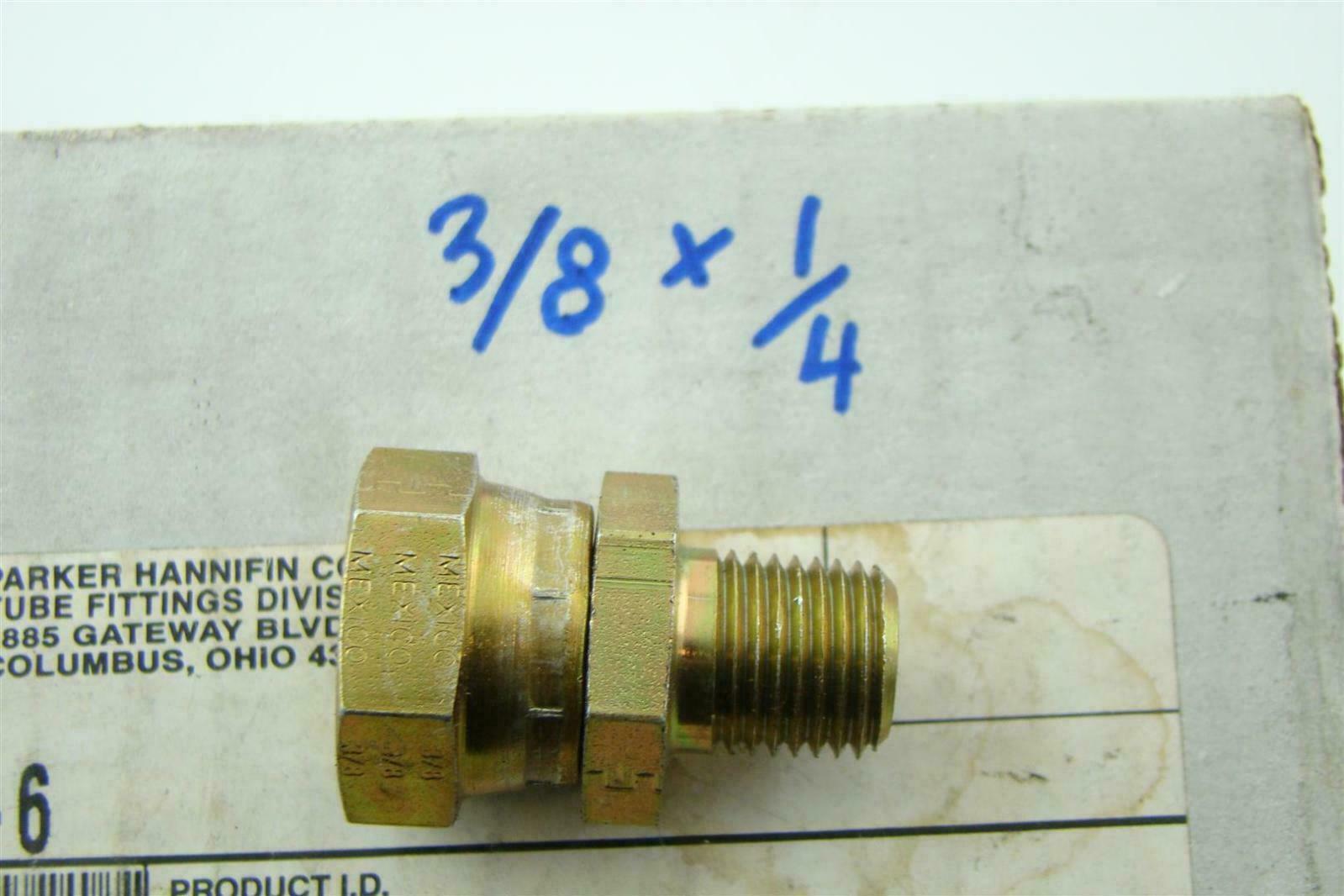 (17) Parker male pipe adapters Fluid Connectors 0107-4-6