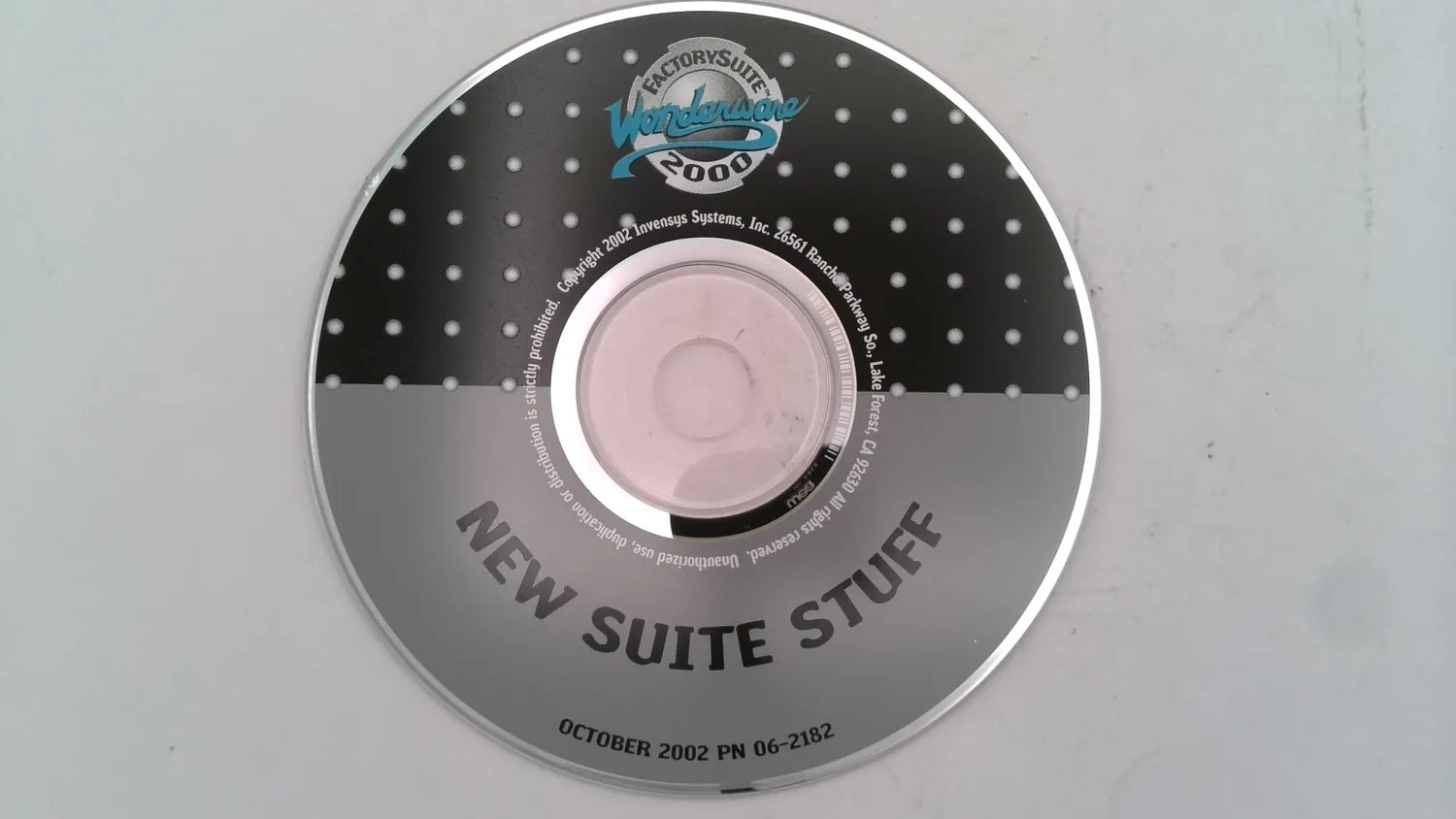 WONDERWARE 06 2182 NEW SUITE STUFF FACTORYSUITE SOFTWARE CD