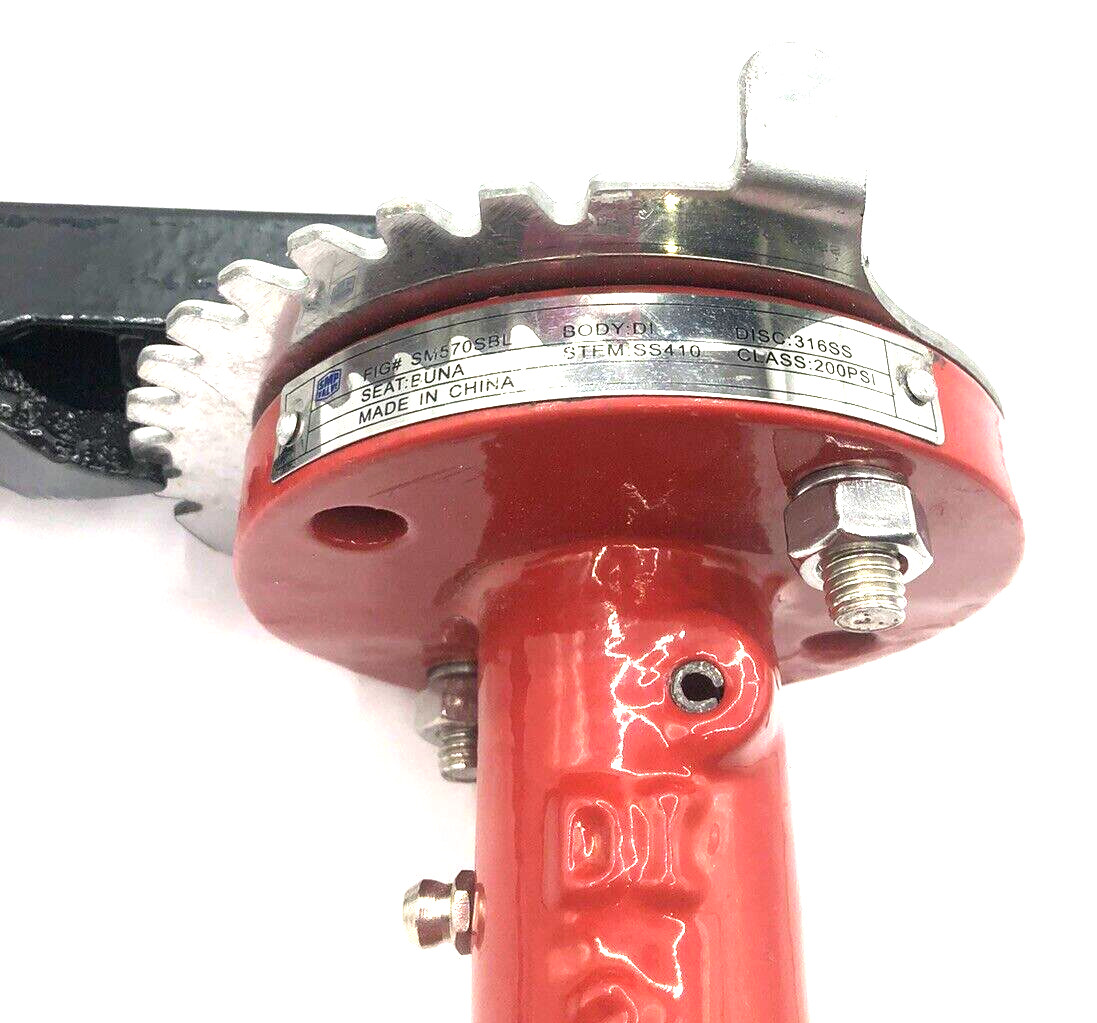 2” SMP Butterfly Valve – Wafer Style SN, 200PSI, Ductile Iron Buna Seat SM570SBL
