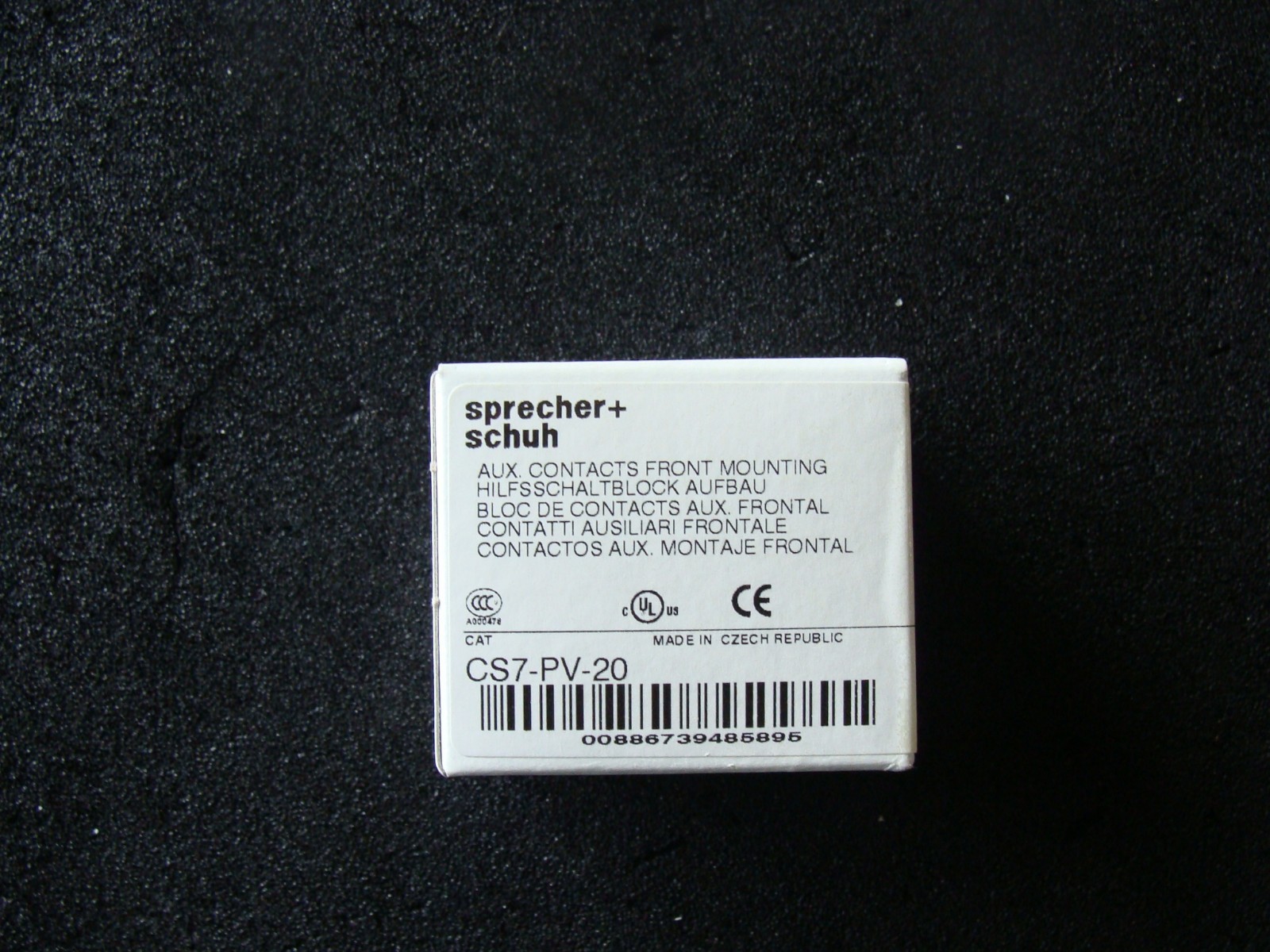 New Sprecher + Schuh CS7-PV-20 Contactor. Made in Czech. Republic