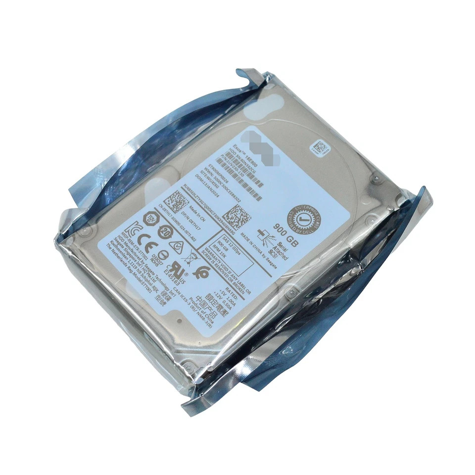New Dell 900GB SAS 15k 2.5″ 12G HDD XTH17 Seagate ST900MP0026 in 3.5” Caddy US
