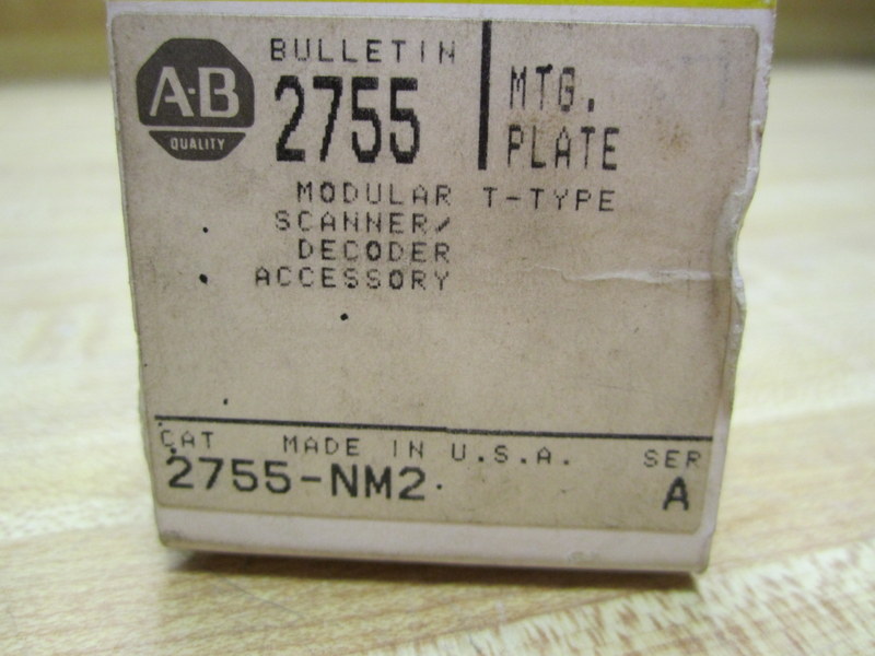 Allen Bradley 2755-NM2 2755NM2 Mounting Plate T-Type Modular Scanner Accessory