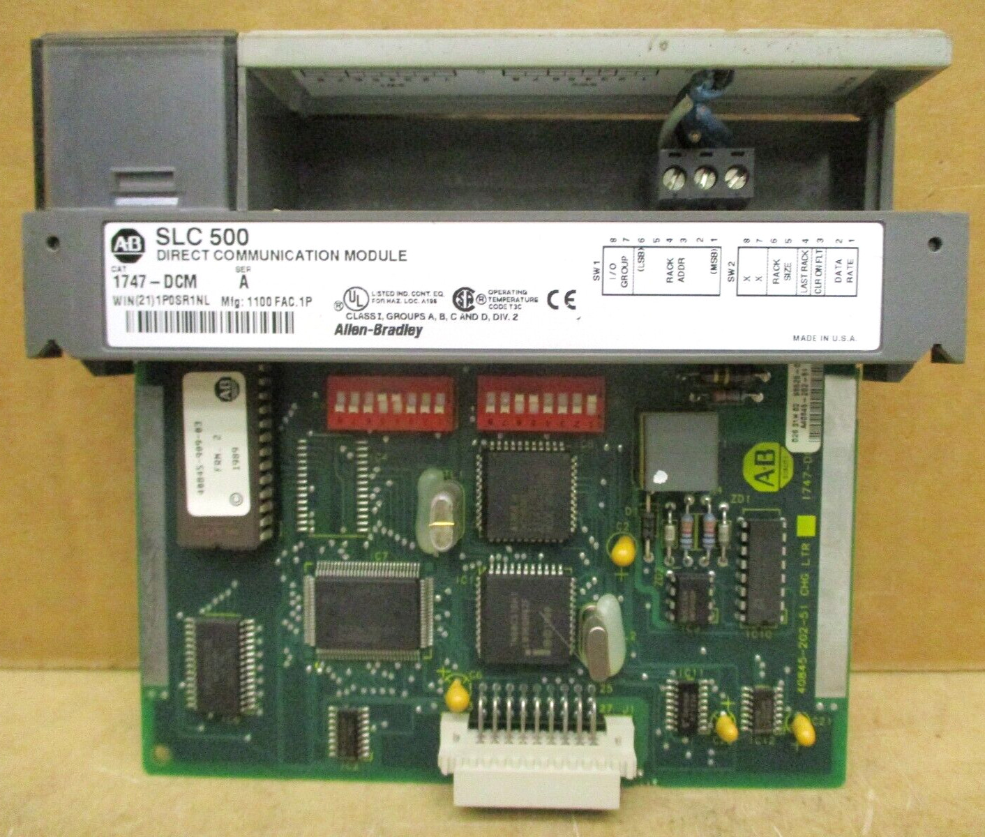 Allen-Bradley SLC 500 1746-P3 Ser A SLC 5/04 CPU 1747-L542 48666GN