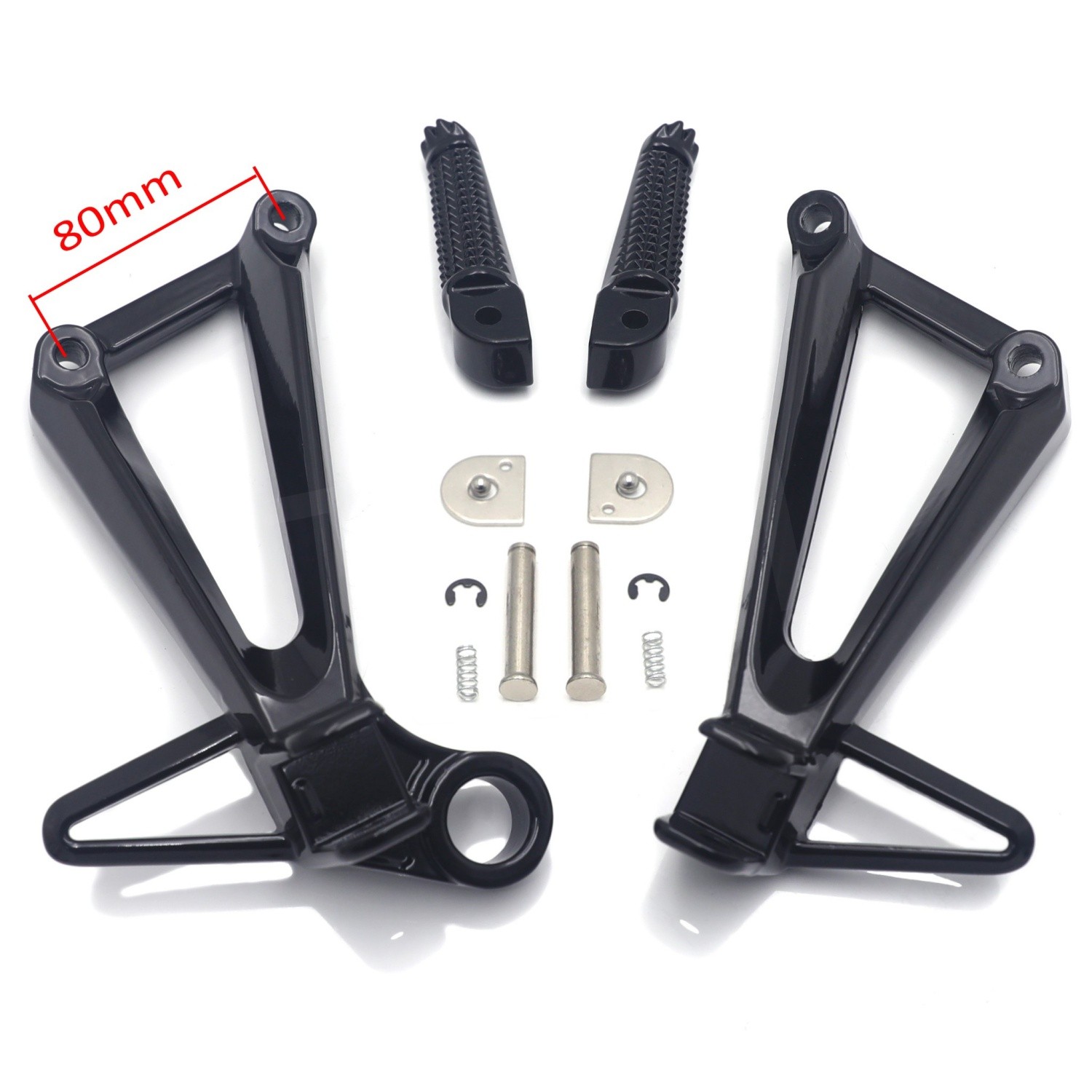 Rear Black Passenger Footpeg Footrest Bracket Yamaha 15-25 YZFR3 20-24 MT03