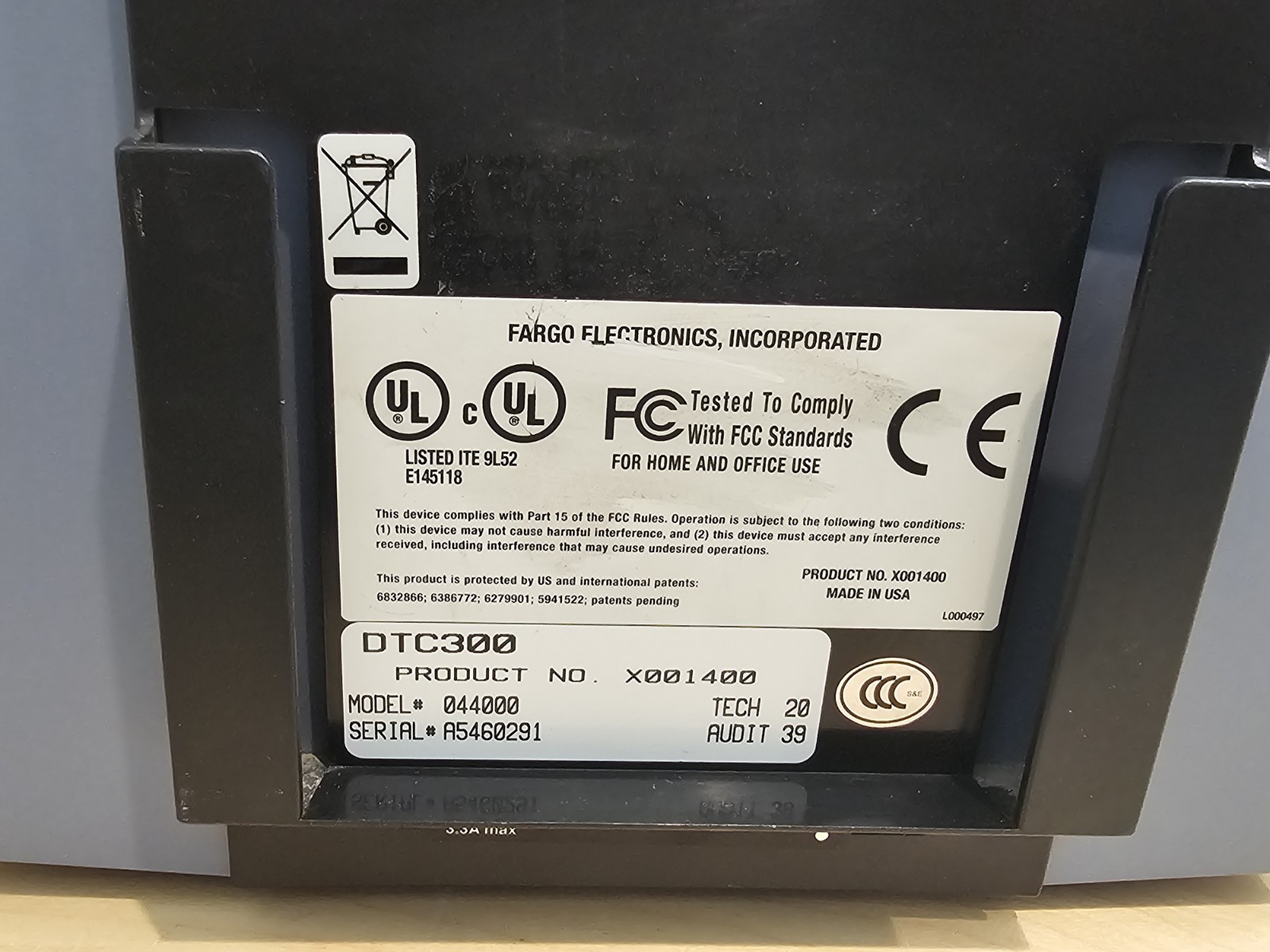 Fargo Direct To Card 300 DTC300 X001400 ID Card Printer ((READ))