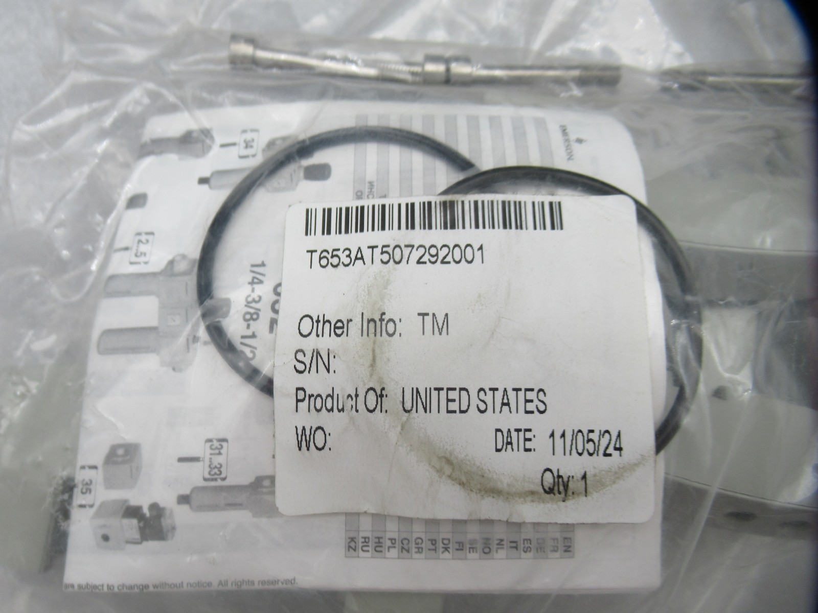 Numatics Aventics T653AT507292001 End Plate, Series 653 Kit (Fast Shipping)