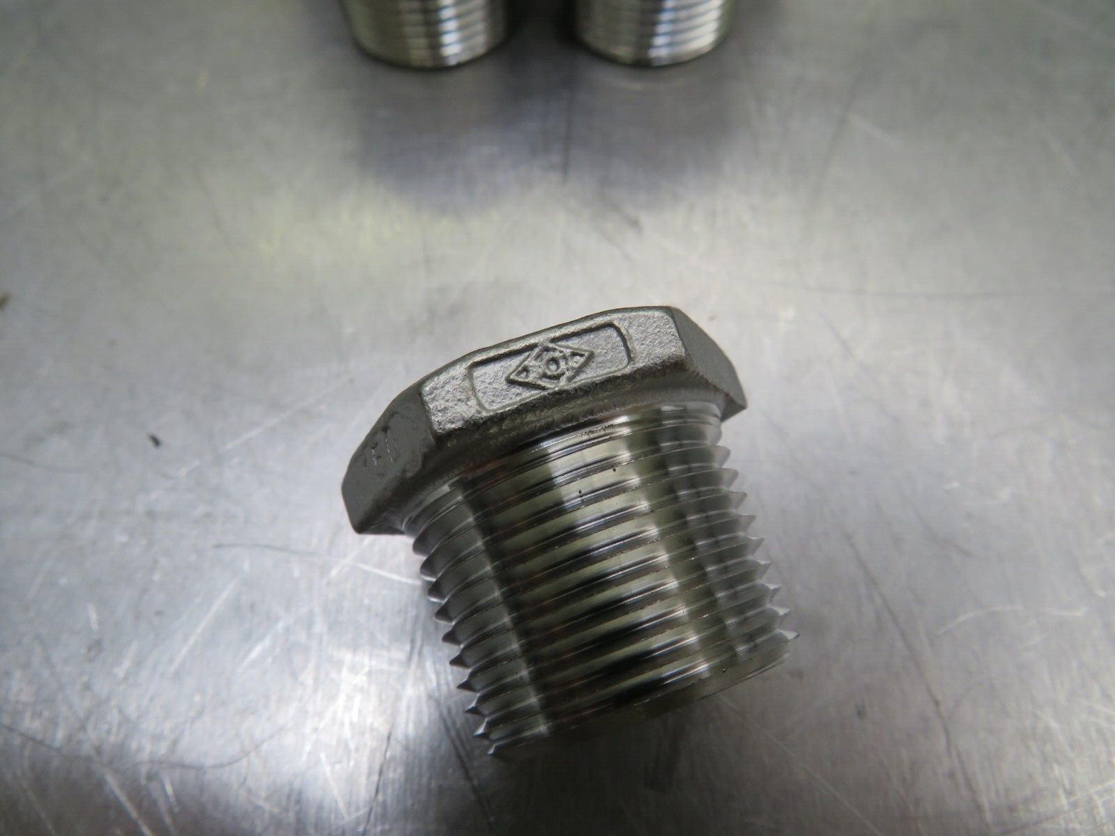 Smith Cooper 3/4″ x 3/8″ Hex Bushing 150 Cast 304 Stainless Steel Lot of 6!