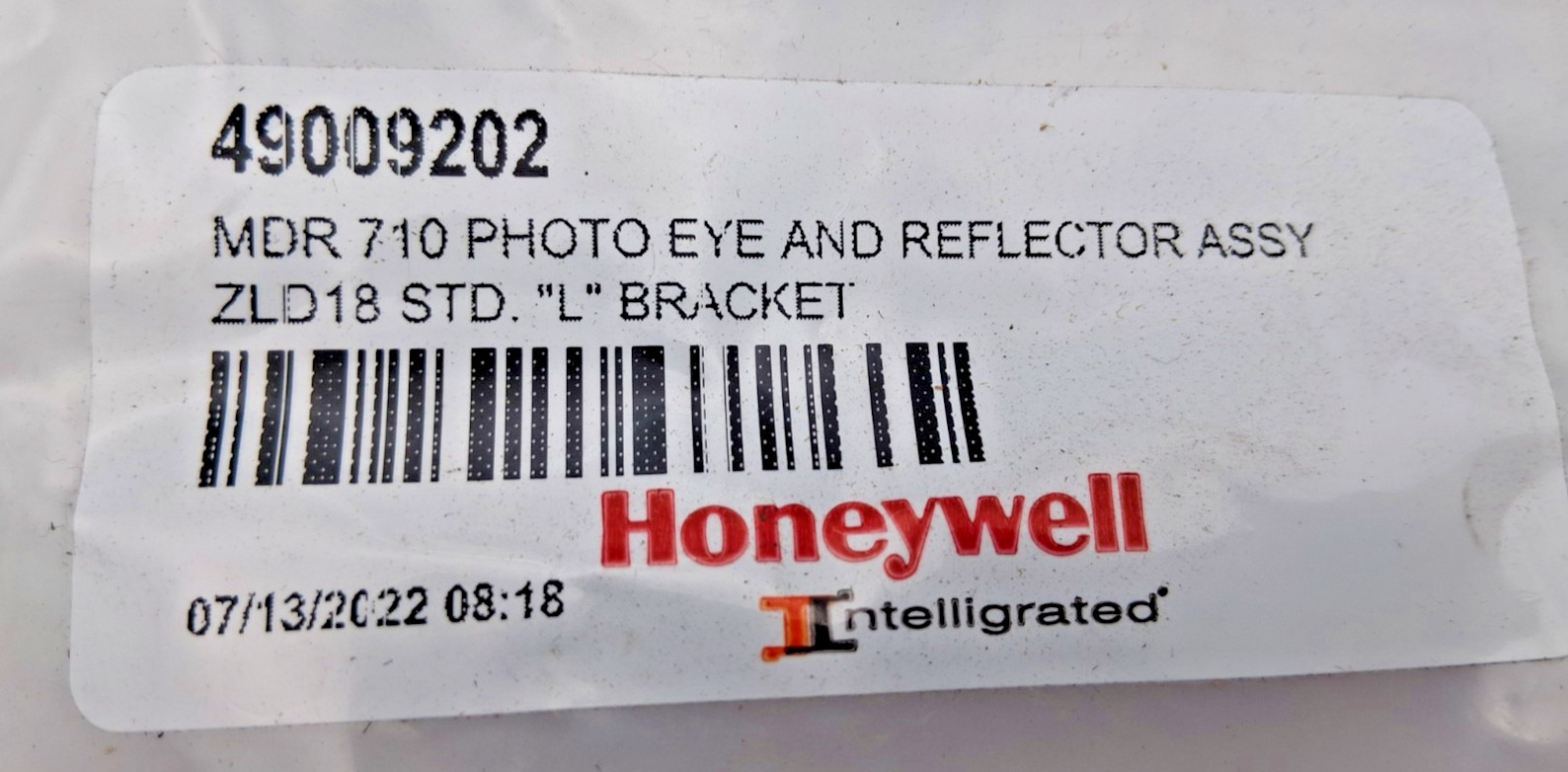 Honeywell MDR 710 Photo Eye(SICK ZLD18-1FZC18) & Reflector Assy