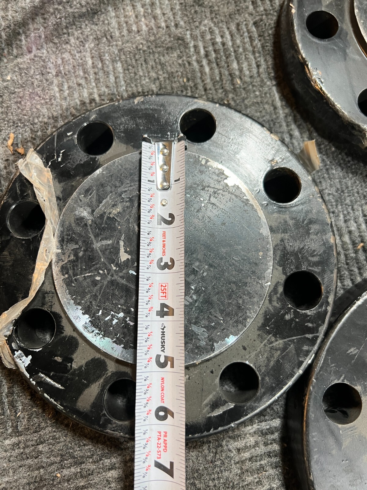 (QTY 3) Boltex Galvanized Blind Flange 8″ x 5″ B16 3 600 A7SA-105-N/A694 F42 GBD