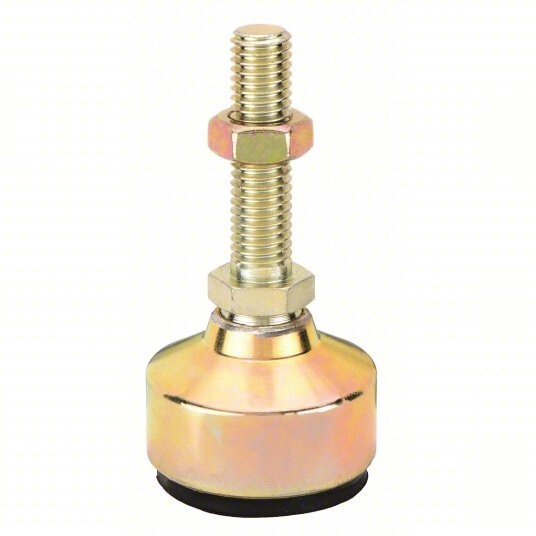 S & W Leveling Mount Anti-Vibration, 3″ Base Dia., 4.125″ Ht, 2500 lb, 3/4-10