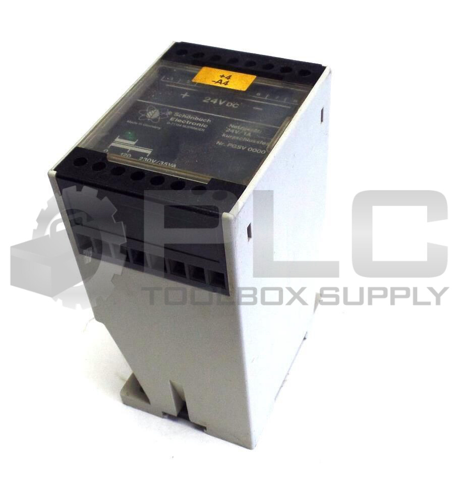 SCHONBUCH PGSV 0000 NETZGERAT ELECTRONIC REACTOR RELAY 24VDC